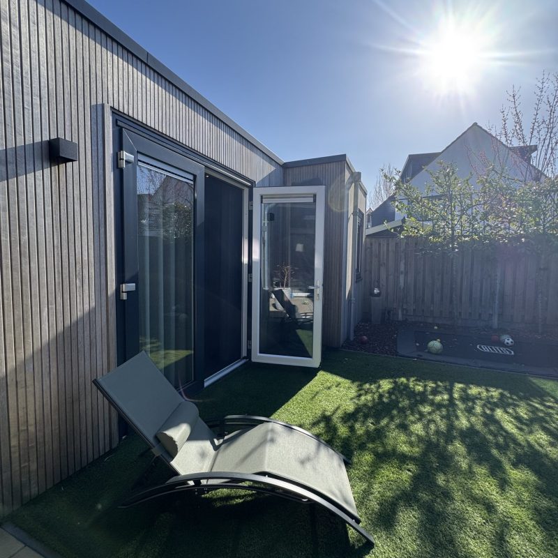 Mantelzorgwoning in kleine tuin